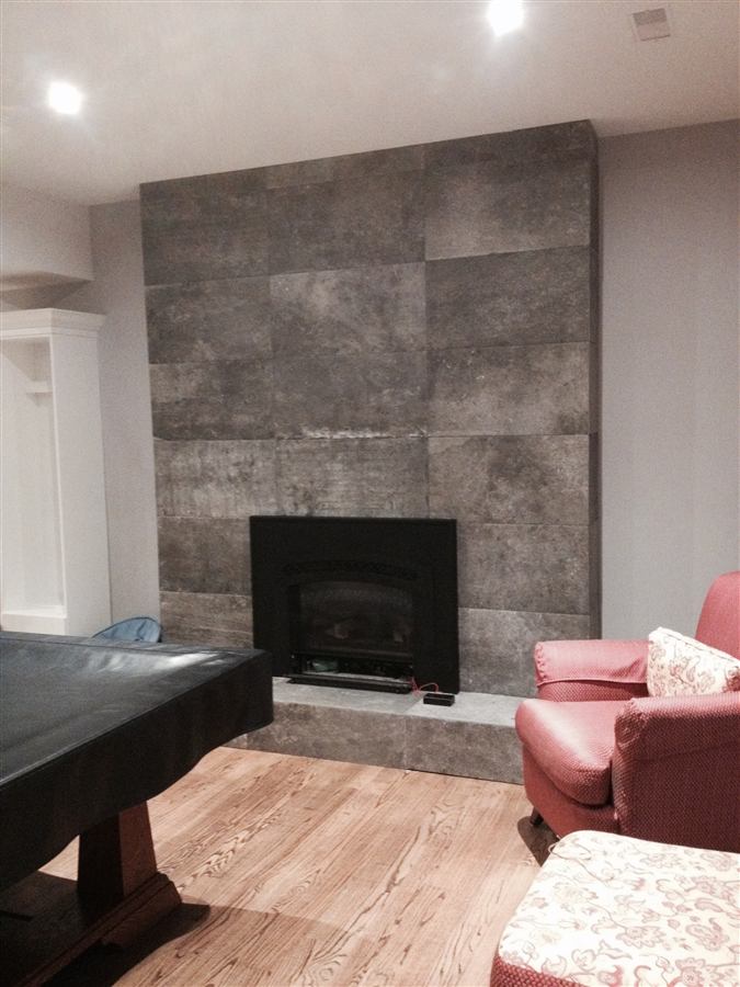 Basement Finishing Fireplace Rec Room