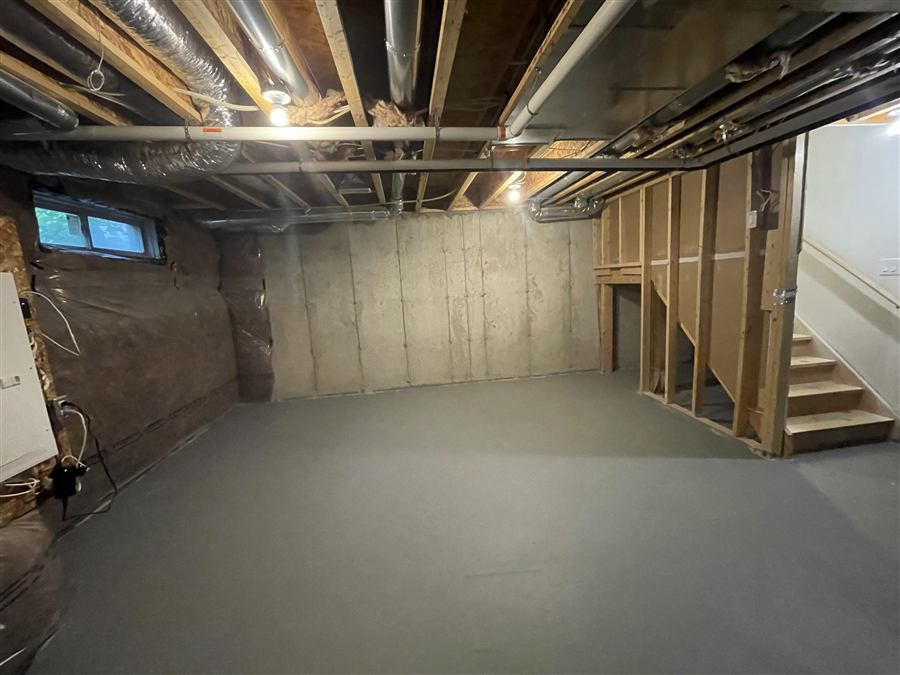 Basement Finishing Framing Stage