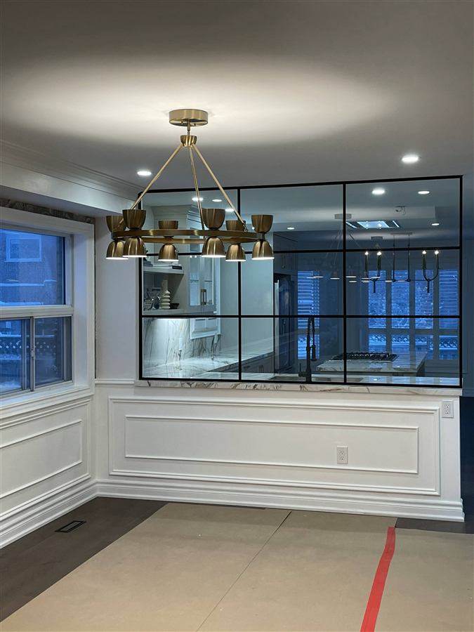 Commercial Renovation Window Seating Area