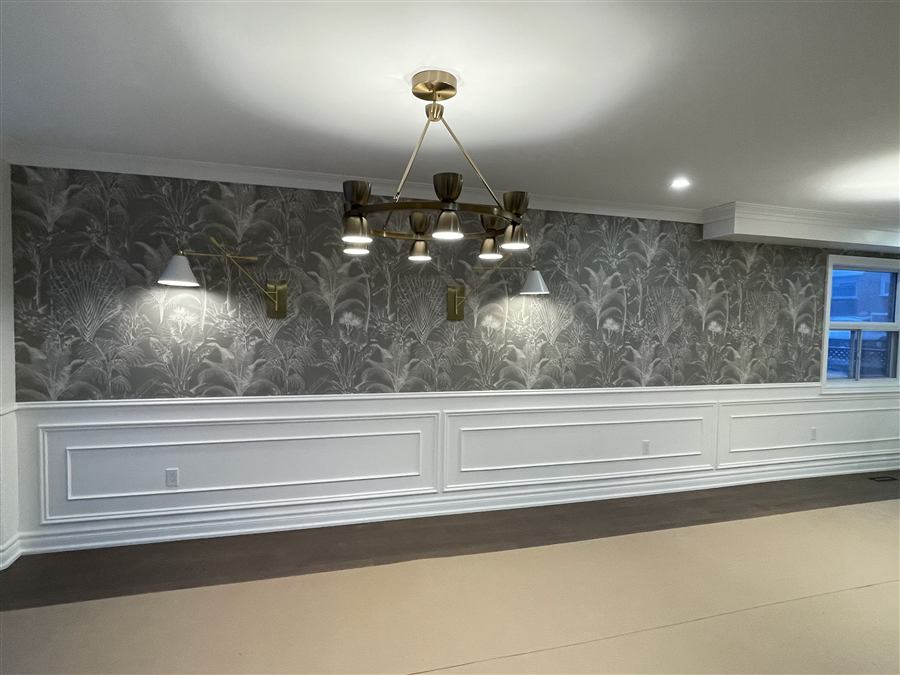 Full Home Renovation Accent Wall Paneling