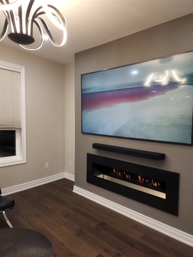 Full Home Renovation Fireplace Feature Wall